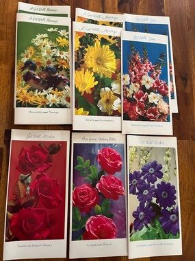 Vtg Floral Natural Color SUNSHINE Get Well Cards & Envelopes w/Original box
